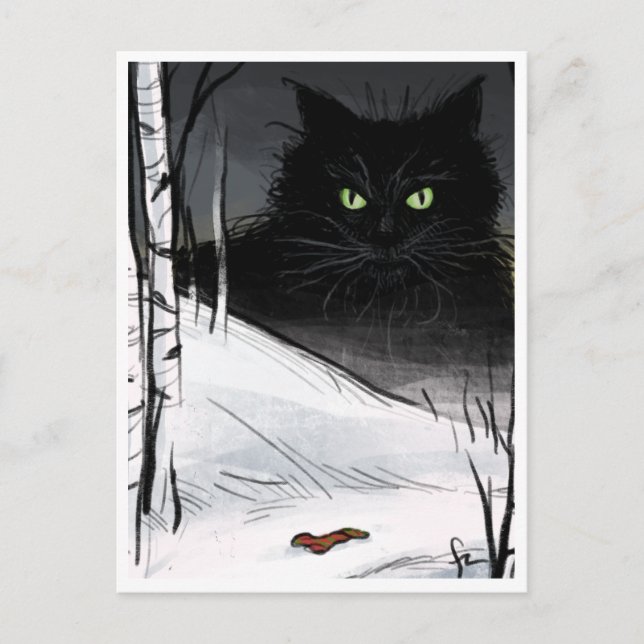 Carte Postale Yule Cat - Critère Yule Éffrayant
