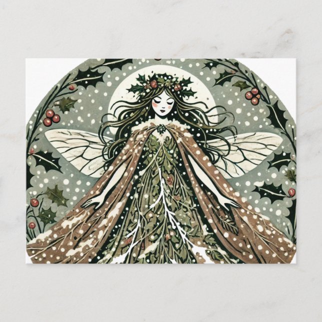 Carte Postale Yule Goddess Winter Solstice (Devant)