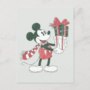 Carte Postale Yuletide Joy   Joyeux Noël Mickey