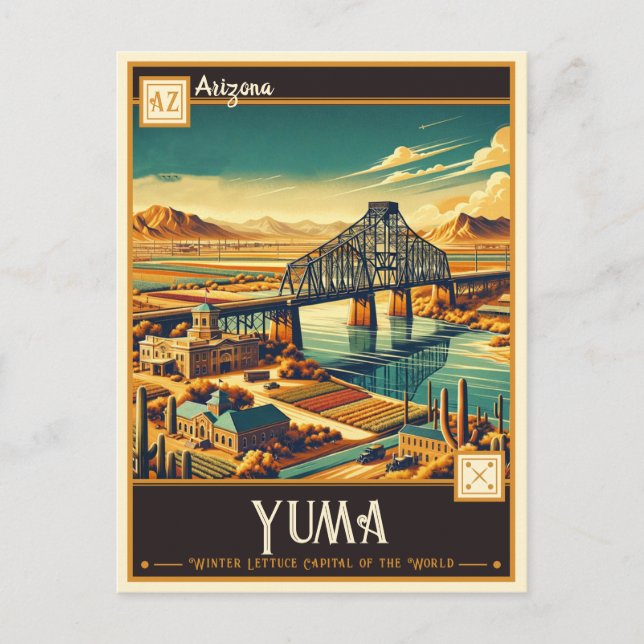Carte Postale Yuma, Arizona | VINTAGE (Devant)