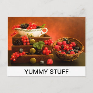 CARTE POSTALE YUMMMY STUFF