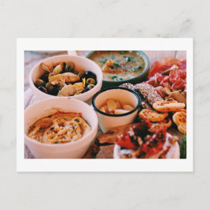 Carte Postale Yummy Food Festiter Platter Fromage Olives