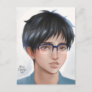 Carte Postale Yuri sur Ice Yuuri fanart