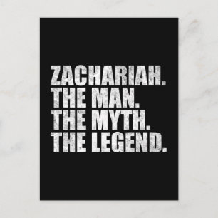 Carte Postale Zacharie L'Homme Le Mythe La Légende