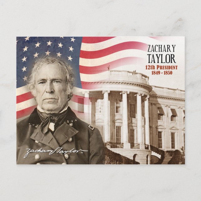 Carte Postale Zachary Taylor - 12e Président des États-Unis (Devant)