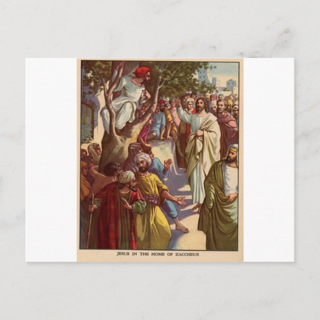 Carte Postale Zacheus voit Jésus (Devant)