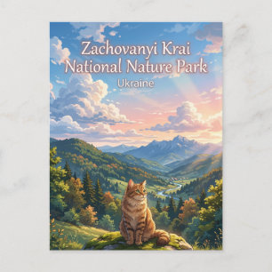 Carte Postale Zachovanyi Krai Parc National Naturel Ukraine