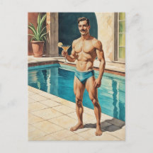 Zaddy Pin-Up Masculin Vintage | Étalon Rétro au Bo