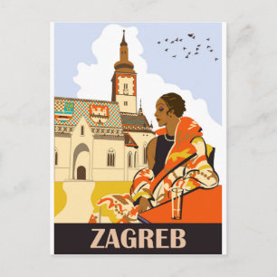 Carte Postale Zagreb