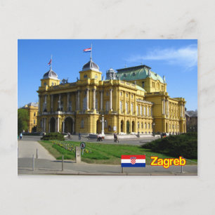 Carte Postale Zagreb Croatie