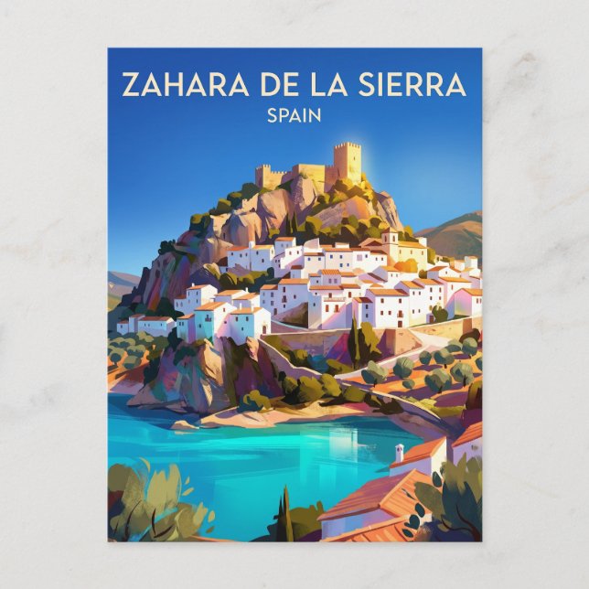 Carte Postale Zahara de la Sierra Espagne (Devant)