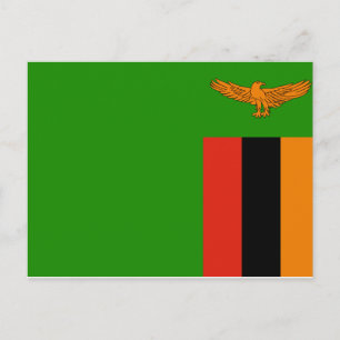 Carte Postale Zambia National World Flag