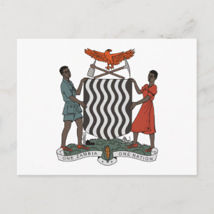 Carte postale Zambienne des armoiries