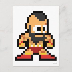 Carte Postale Zangief 8 bits