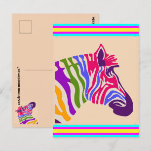 Carte postale Zebra