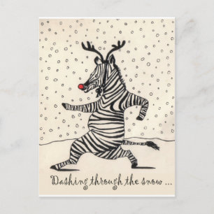CARTE POSTALE ZEBRA