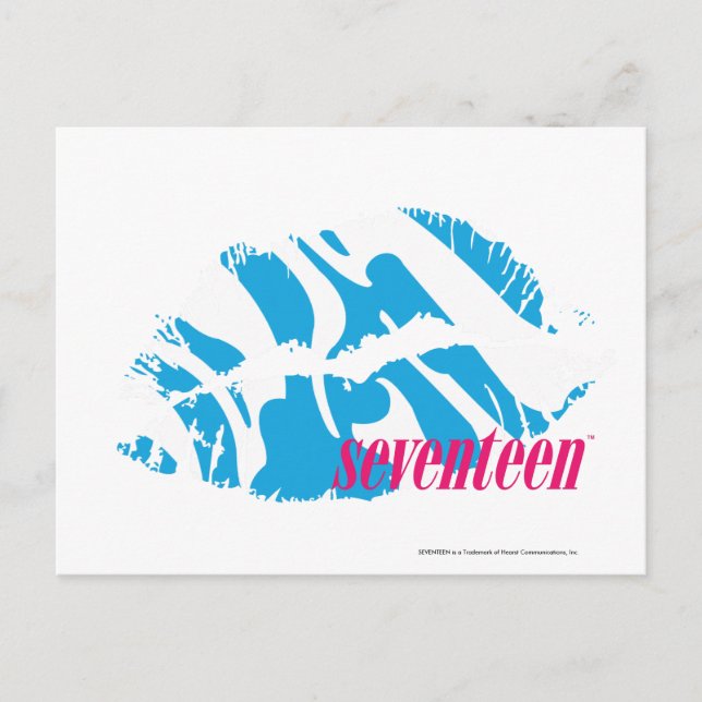 Carte Postale Zebra Aqua (Devant)