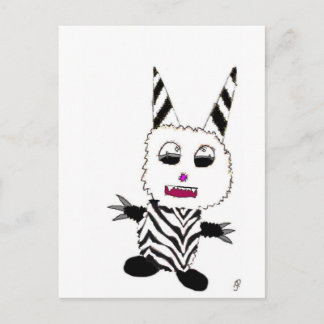 Carte Postale Zebra gremlin