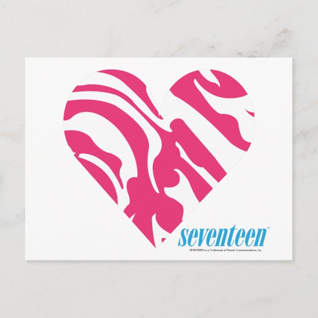 Carte Postale Zebra Magenta 2 (Devant)