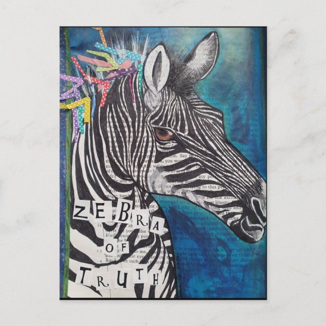Carte postale 'Zebra of Truth' (Devant)