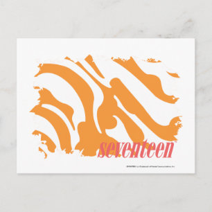 Carte Postale Zebra Orange 4