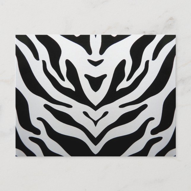CARTE POSTALE ZEBRA STRIPES ABSTRAITES (Devant)