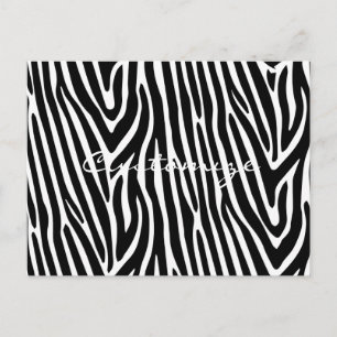 Carte Postale Zebra Stripes Motif Thunder_Cove
