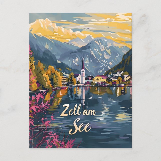 Carte Postale Zell am See Lake Zell Austra (Devant)