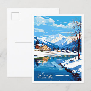 Carte Postale Zell am see Salzburg Autriche Illustration de voya