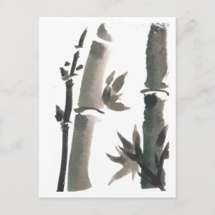 Carte postale Zen Bamboo Art