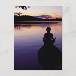 Carte Postale Zen peace yoga calme méditation nature