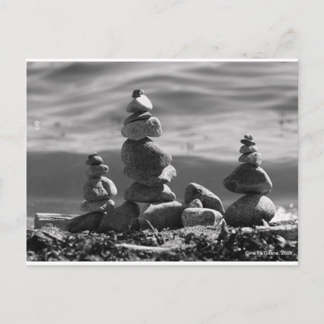 Carte Postale Zen Rocks (Devant)