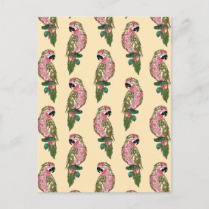 Carte Postale Zentangle Style Parrots 2