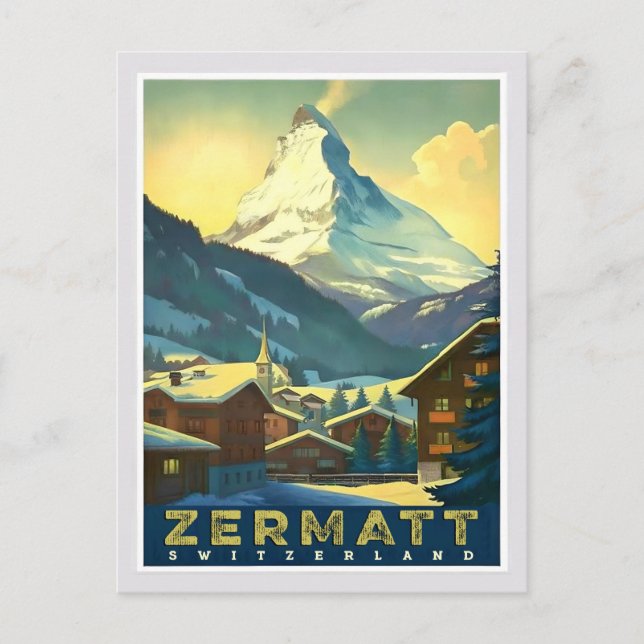 Carte Postale Zermatt - Capturer le Cervin Majestueux (Devant)