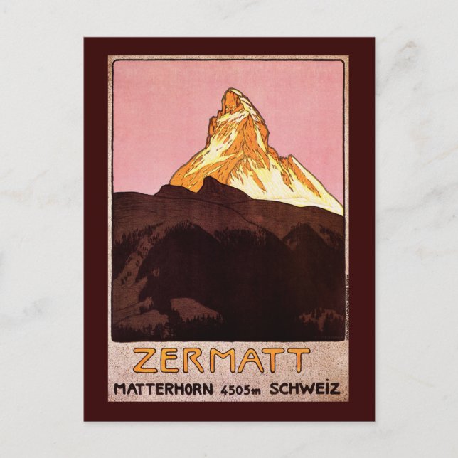 Carte Postale Zermatt Suisse (Devant)