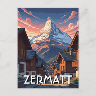 Carte Postale Zermatt Suisse Matterhorn