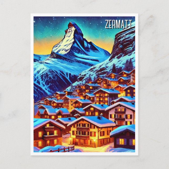 Carte Postale Zermatt Suisse Matterhorn Travel (Devant)
