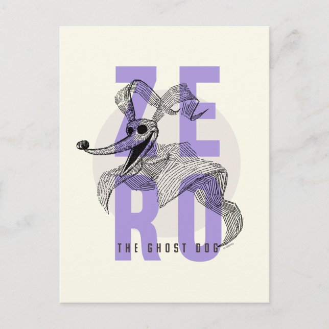 Carte Postale Zero The Ghost Dog - Typography (Devant)
