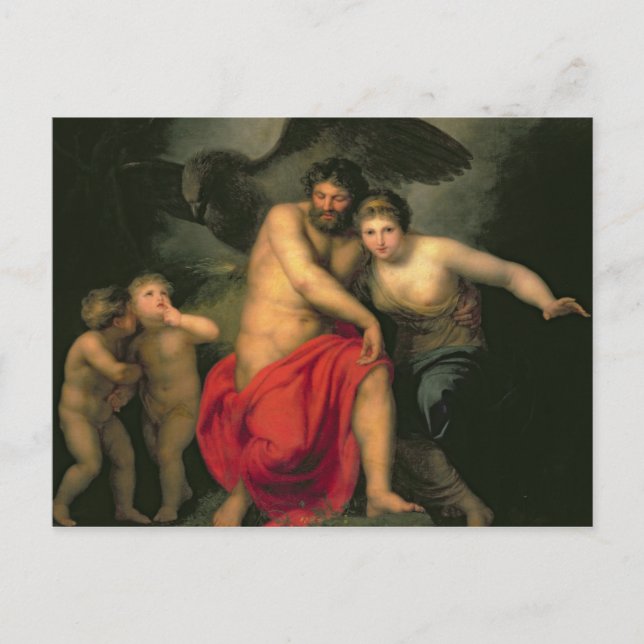 Carte Postale Zeus et Héra sur le mont Ida, 1775 (Devant)