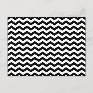 Carte Postale Zig Zag blanc et noir