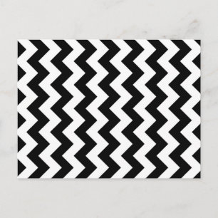 Carte Postale Zigzag noir et blanc