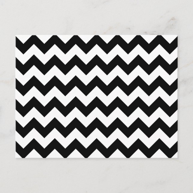 Carte Postale Zigzag noir et blanc (Devant)