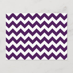 Carte Postale Zigzag violet et blanc