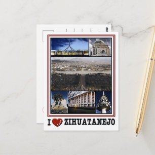 Carte Postale Zihuatanejo I Love - Mexique - Mosaïque -