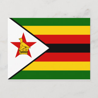 Carte Postale Zimbabwe National World Flag