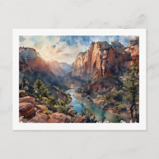 Carte Postale Zion Canyon at Sunrise, 