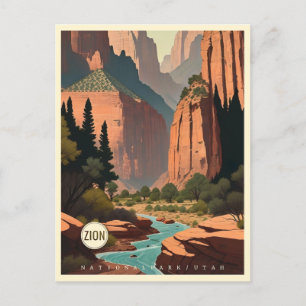Carte Postale Zion National Park Utah