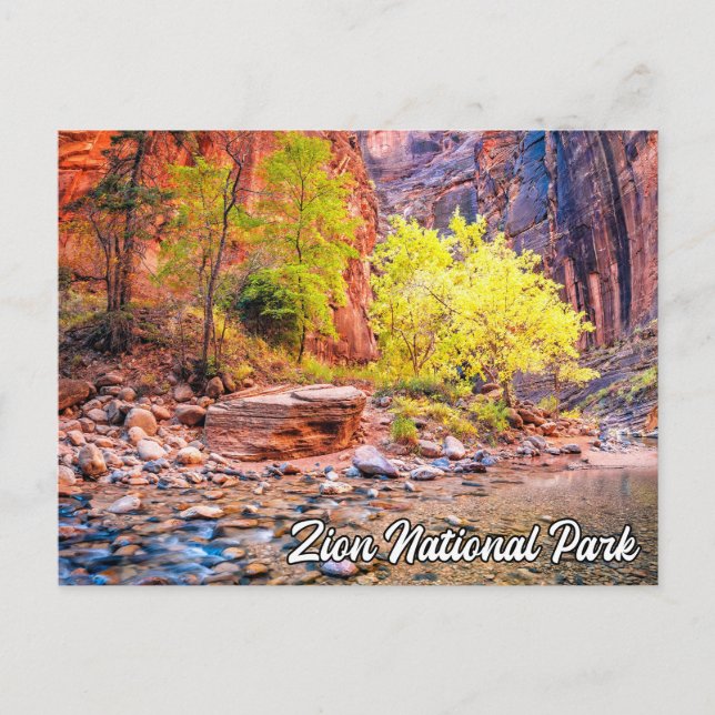 Carte Postale Zion National Park, Utah, États-Unis (Devant)