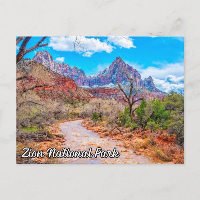 Carte Postale Zion National Park, Utah, États-Unis (Devant)