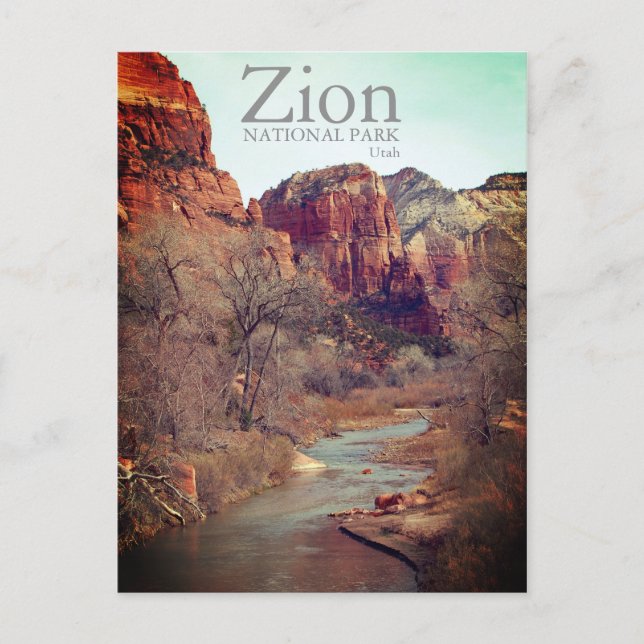 Carte Postale Zion National Park Utah Landscape (Devant)
